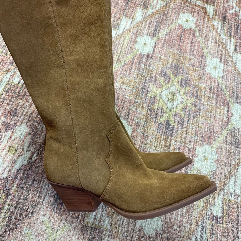 NEW Dolce Vita Regy Suede Western Boots Size 7 - Picture 6 of 14